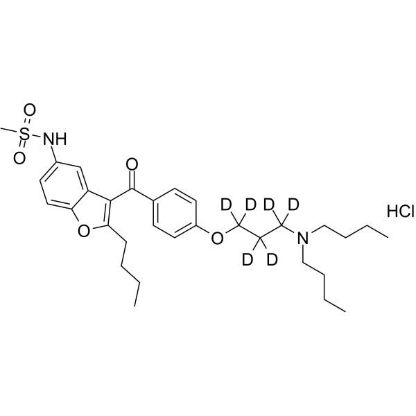 Dronedarone-d6 hydrochloride (dronedarone d6) 1329809-23-5